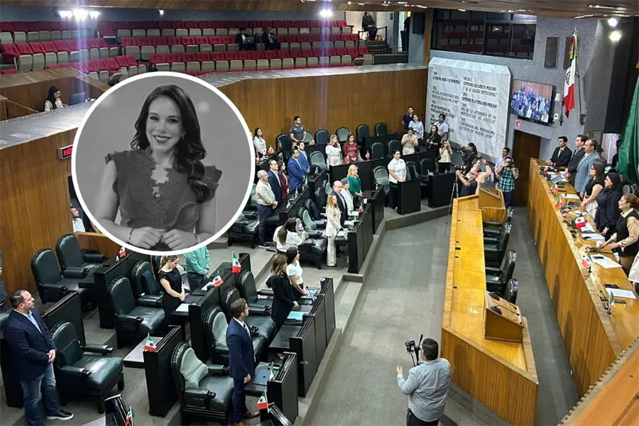 Congreso de Nuevo León rinde minuto de silencio en memoria de Débora Estrella y Bryan Ballesteros