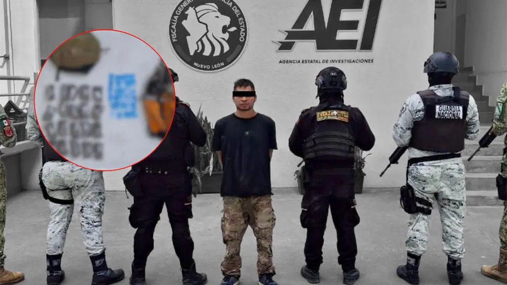 Detienen a hombre armado durante operativo en Cadereyta