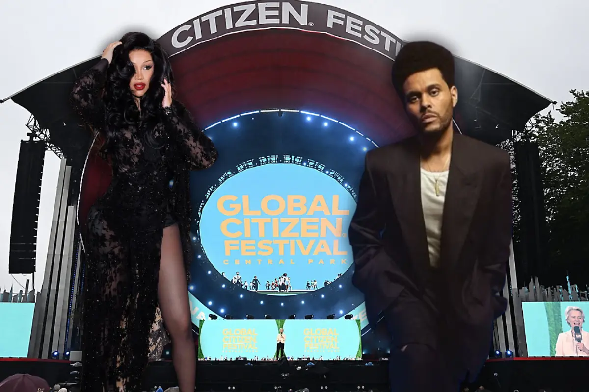 Cardi B reemplaza a The Weeknd en el Global Citizen Festival (Foto: IG @glblctzn, @theweeknd, @iamcardib / Canva)