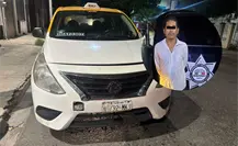 Policía de Monterrey detiene a taxista con droga y vehículo asegurado