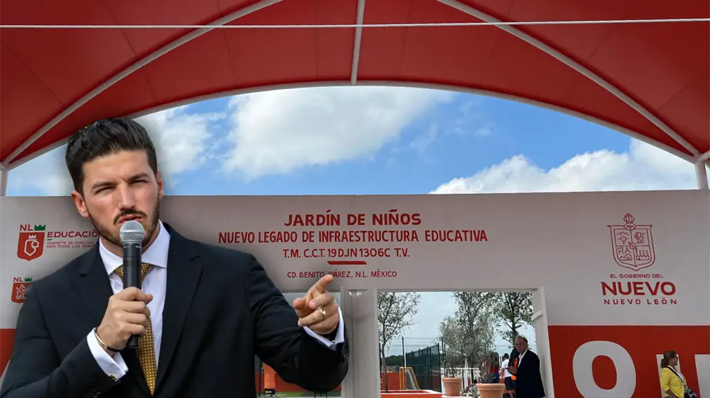 Samuel García inaugura jardín de niños en Juárez