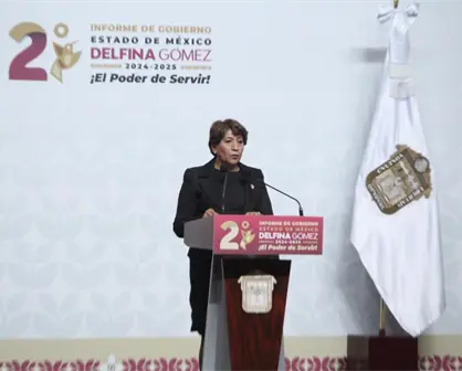 Delfina Gómez presenta segundo informe y anuncia nuevas obras en Edomex