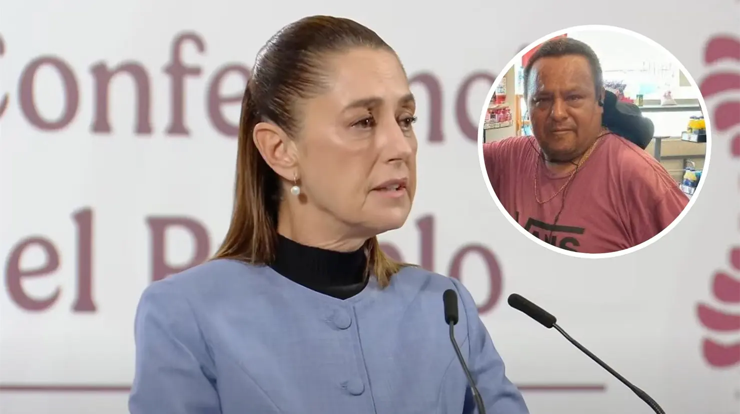 La presidenta Claudia Sheinbaum lamentó la muerte de Carlos Gurrola Papayita. (Fotografía: YouTube)