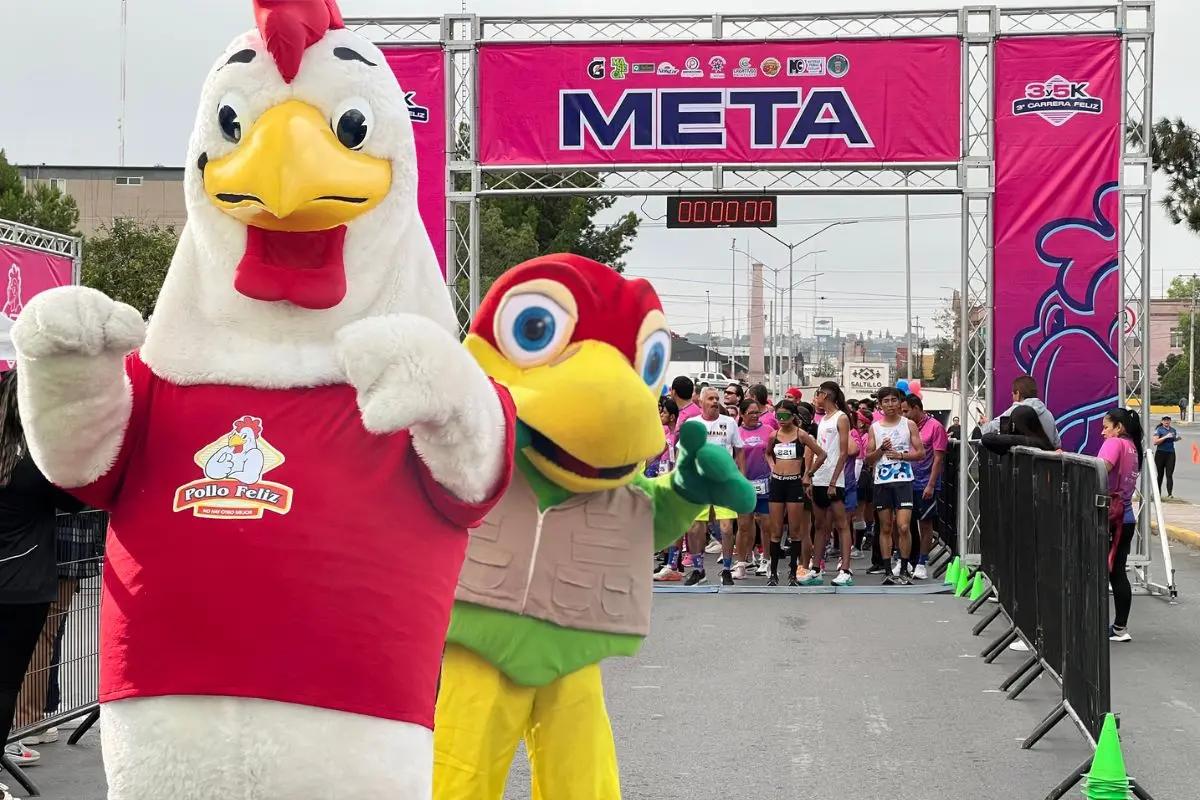 Esto es lo que debes saber de la carrera del Pollo Feliz en Saltillo / Foto: Pollo Feliz Saltillo | Canva