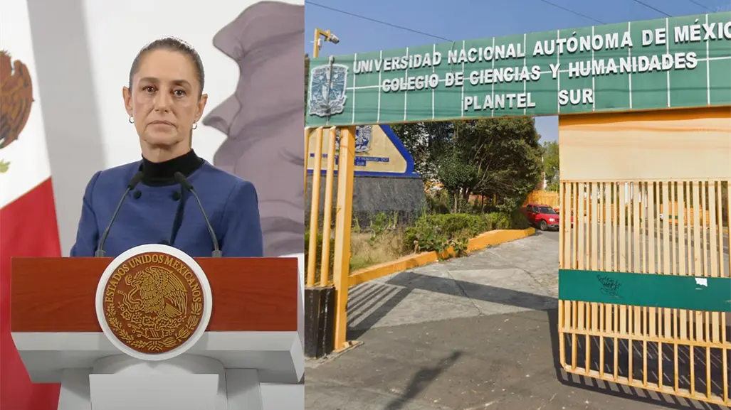 Claudia Sheinbaum lamenta asesinato de estudiante en CCH Sur y ofrece apoyo a la UNAM