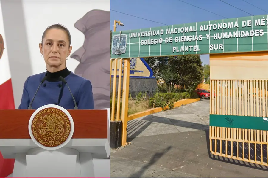 Claudia Sheinbaum lamenta asesinato de estudiante en CCH Sur y ofrece apoyo a la UNAM