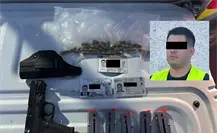 Detienen a hombre con permiso falso para portar arma en Santiago, Nuevo León