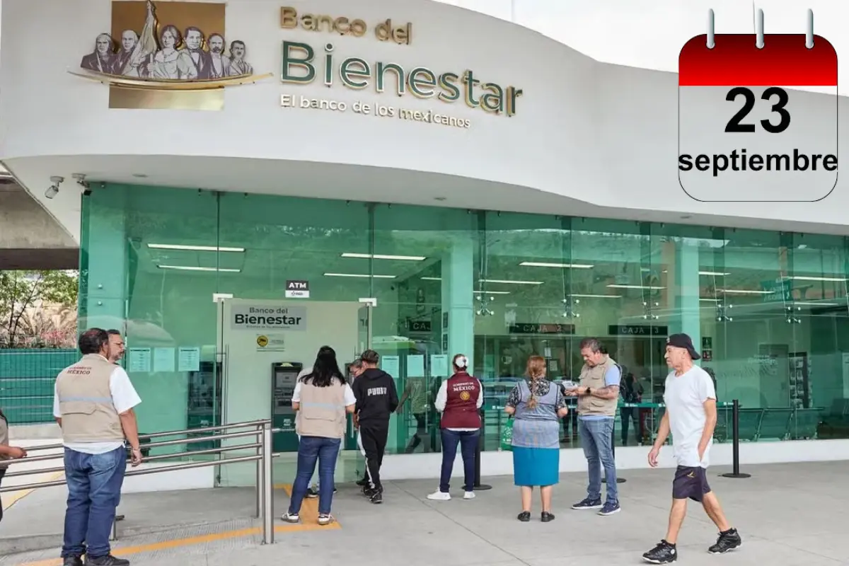 Pensión Bienestar 2025: ¿qué adultos mayores cobran hoy, viernes 19 de septiembre. Foto: Banco del Bienestar | calendario.website | Canva