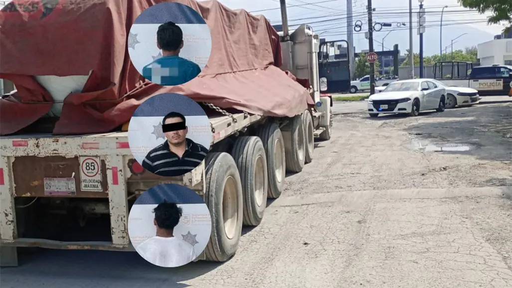 Policías de Guadalupe frenan a asaltantes tras violento robo de tráiler