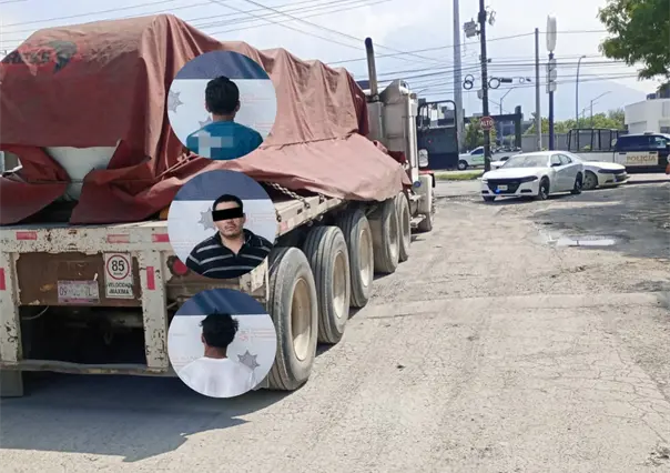 Policías de Guadalupe frenan a asaltantes tras violento robo de tráiler