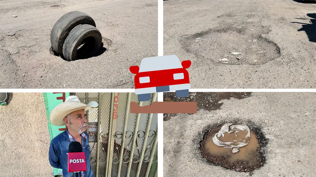 Vecinos piden bacheo en calles de esta colonia de Durango