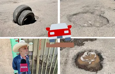Vecinos piden bacheo en calles de esta colonia de Durango