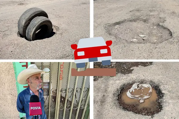 Vecinos piden bacheo en calles de esta colonia de Durango