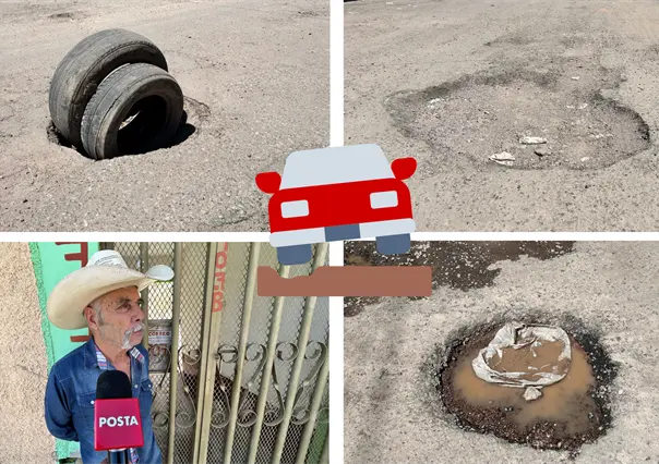 Vecinos piden bacheo en calles de esta colonia de Durango