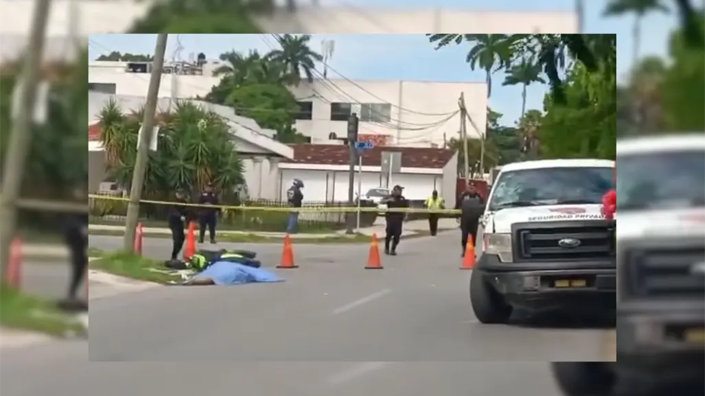 Motociclista pierde la vida en fatal accidente en una avenida de Mérida