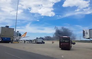 Aeronave se estrella en pista del Aeropuerto Internacional Simón Bolívar de Maiquetía, Venezuela