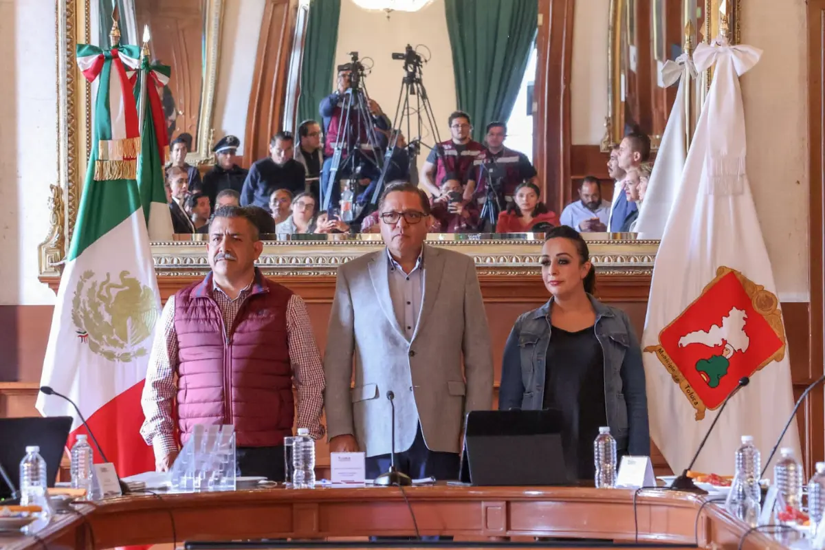 Sesión de cabildo de Toluca, Edomex. Foto: Ayuntamiento de Toluca
