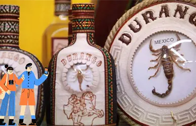 ¿Qué material se usa al encapsular los alacranes de Durango para venderlos como artesanía?