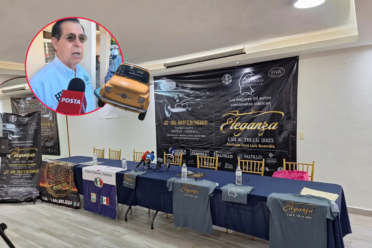 El evento es 100% familiar por lo que no se tendrá venta de alcohol./Foto: Marco Juárez/ FB Autos Clásicos de Coahuila