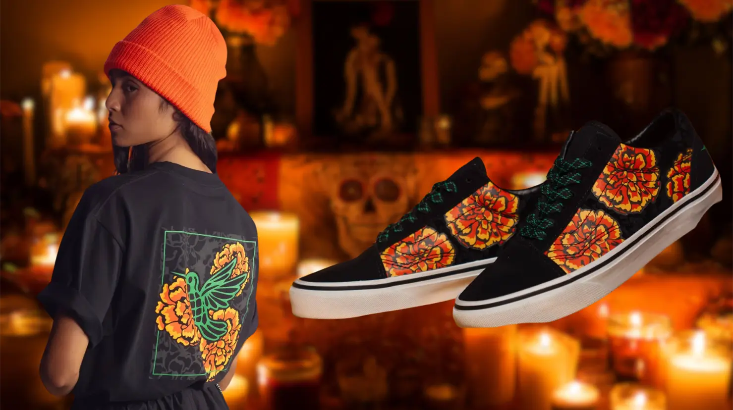 Día de Muertos con Vans 2025: ¿cuándo y dónde comprar la colección inspirada en el colibrí? Foto: Vans.