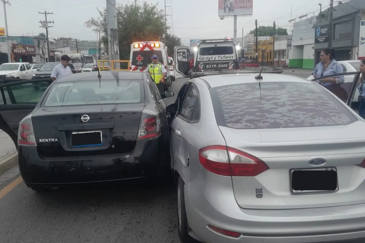 Un accidente vial registrado en la ciudad de Monterrey. Foto: PCNL