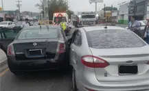 Accidente vial en Monterrey deja el saldo de dos lesionados