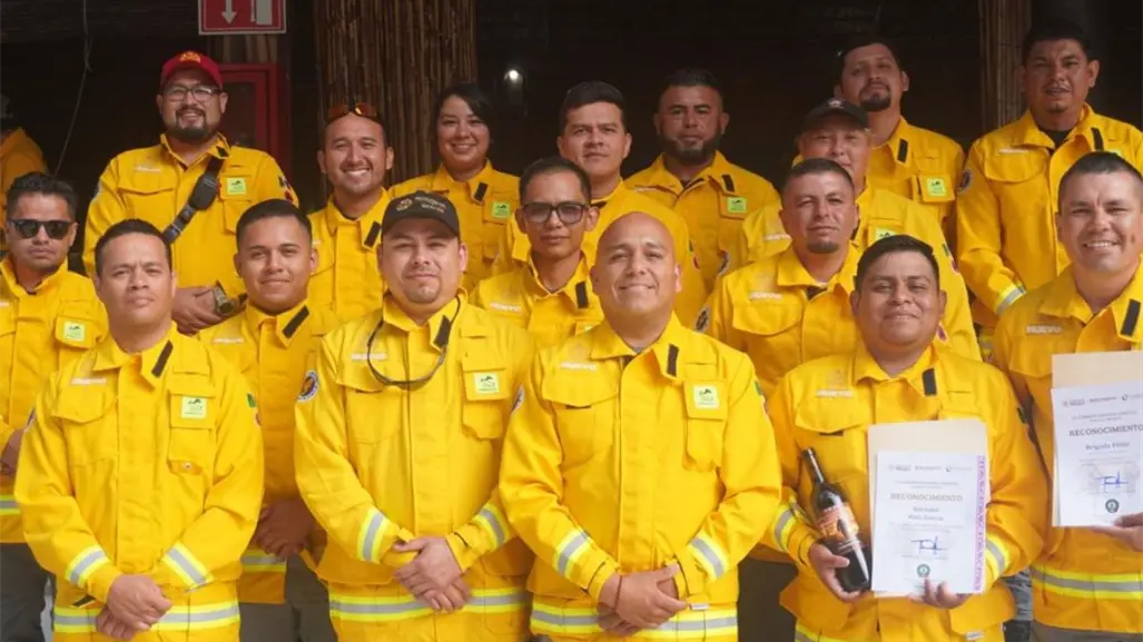 Reconoce CONAFOR labor de la Brigada Fénix de Protección Civil Nuevo León