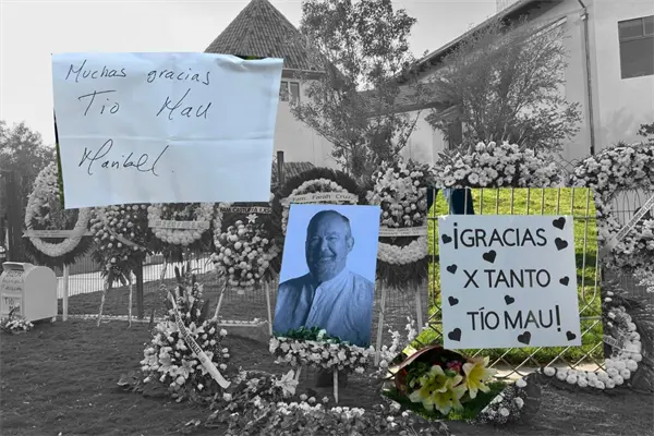 La Milarca se llena de flores tras la muerte de Mauricio Fernández