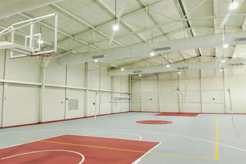 El nuevo gimnasio de la escuela Normal de Educadoras “Estefanía Castañeda”| Foto: gobierno de Tamaulipas