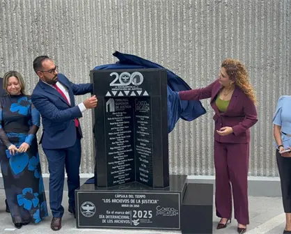 Instauran cápsula del tiempo por los 200 años del Tribunal Superior de Justicia en Nuevo León