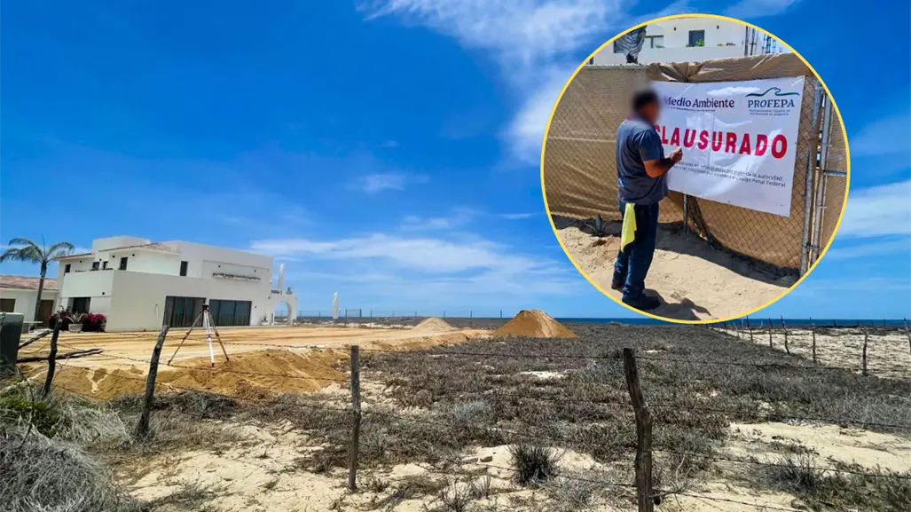 Profepa Calusura obras en dunas costeras de Las Tunas, en Todos Santos