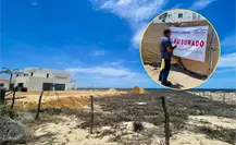 Profepa Calusura obras en dunas costeras de Las Tunas, en Todos Santos