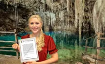 Senadora denuncia más irregularidades en la venta del cenote X’kekén en Yucatán