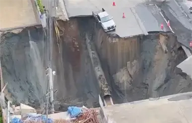 Socavón de 50 metros de profundidad en Bangkok, Taliandia, provoca desalojo de hospital | VIDEO