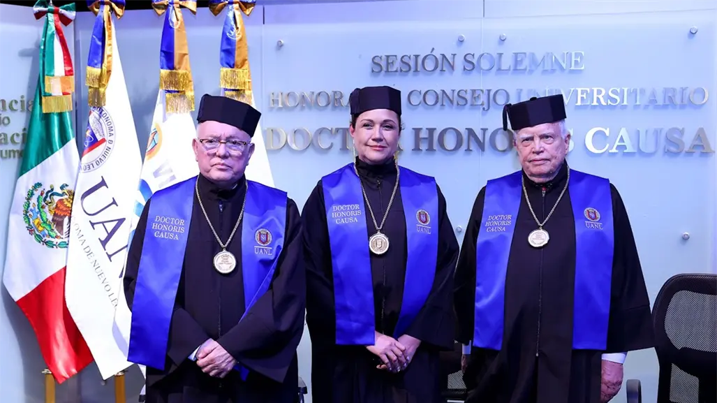 UANL entrega Doctorado Honoris Causa a tres líderes en economía, medio ambiente y educación