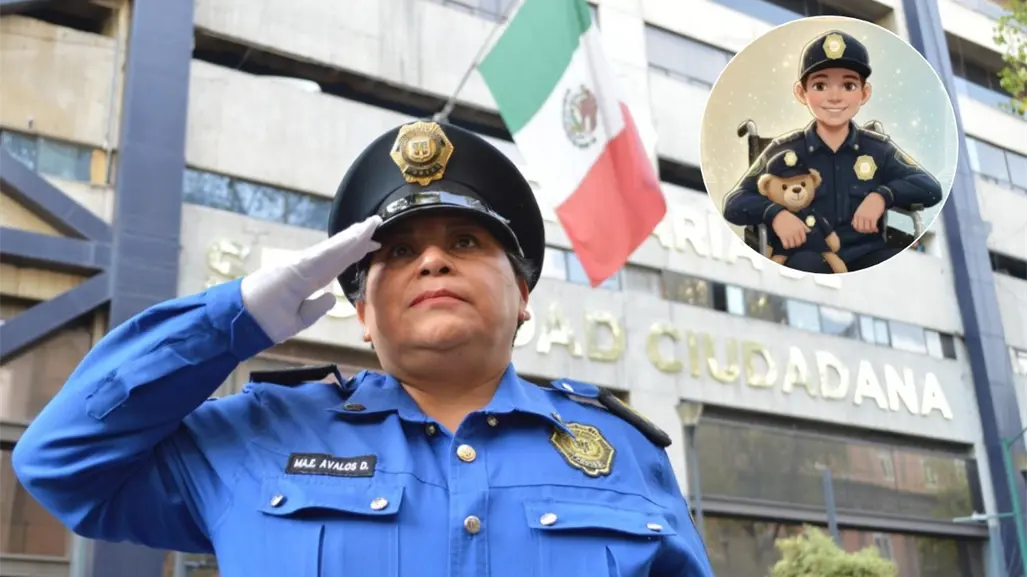 Así despidió la SSC CDMX a Chemita, el niño que cumplió su sueño de ser policía antes de morir