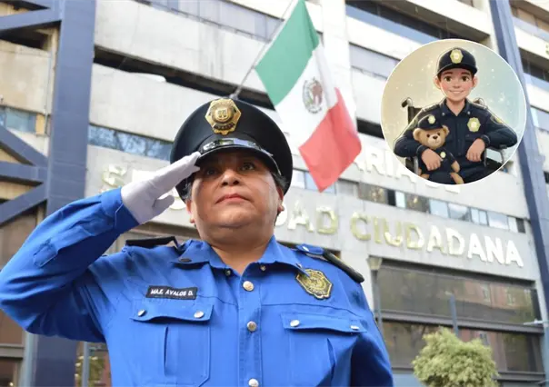 Así despidió la SSC CDMX a Chemita, el niño que cumplió su sueño de ser policía antes de morir