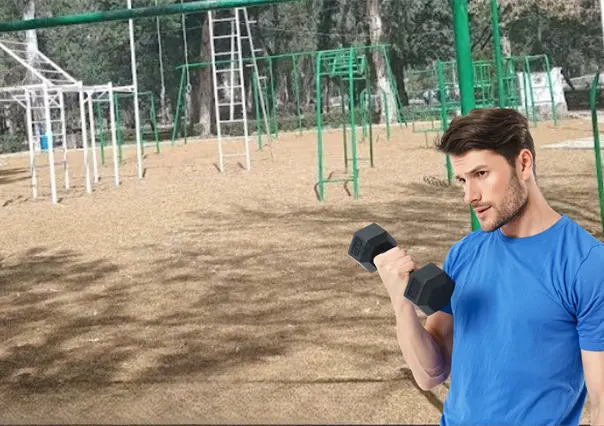 El rincón solitario del parque Guadiana que tiene gimnasio al aire libre y juegos infantiles
