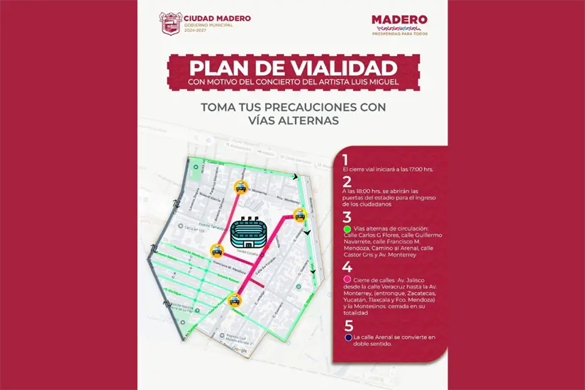 Vialidades y rutas recomendadas por el concierto de Chayanne | Foto: Axel Hassel
