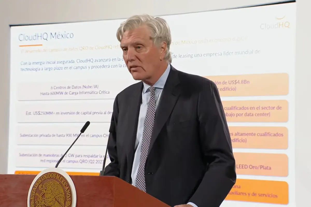 Keith Patrick Harney en conferencia de prensa Foto: Gobierno de México