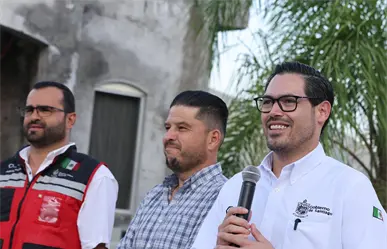 David de la Peña entrega pavimentación de calle 1° de Mayo en la comunidad de Los Fierros
