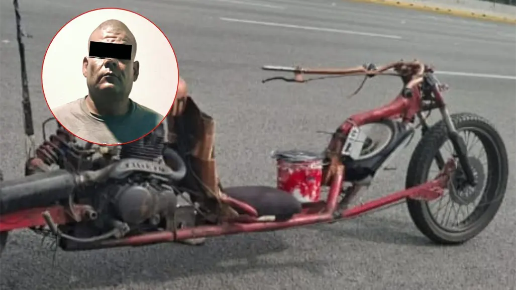Policías de Guadalupe aseguran motocicleta con piezas alteradas y detienen a conductor