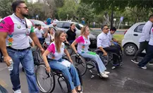 Rodada por la Inclusión del DIF Coahuila llega a las calles del centro de Saltillo 