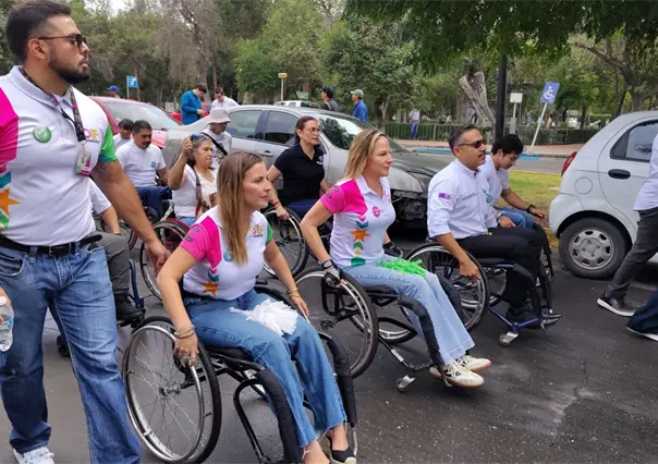Rodada por la Inclusión del DIF Coahuila llega a las calles del centro de Saltillo 