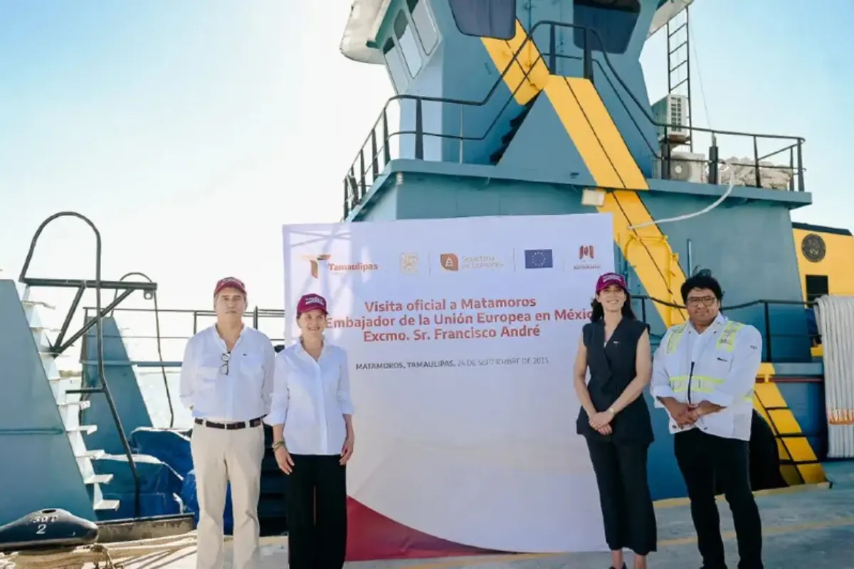 Con la mirada puesta en el desarrollo económico y las oportunidades de inversión, el embajador de la Unión Europea en México, Francisco André, inició una gira de tres días por Tamaulipas. Foto: Unión Europea