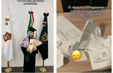Exnovio rompe su título universitario a tiktoker, ella lo acusa en redes sociales y se hace viral