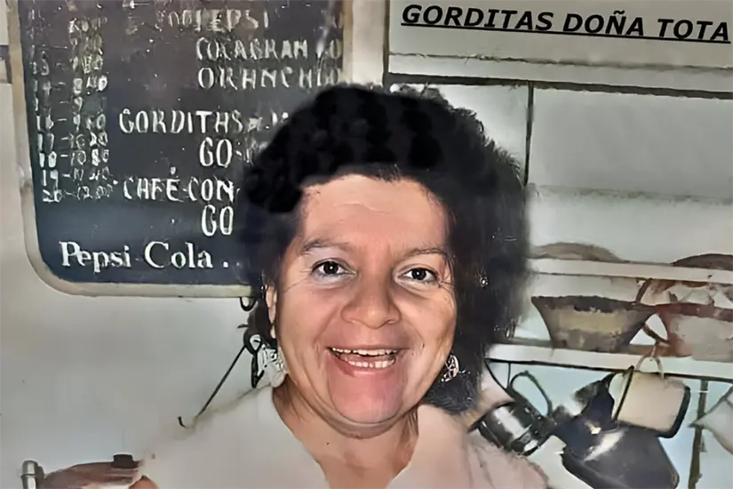 Doña Carlota Murillo es la creadora de las sabrosas Gorditas Doña Tota. Foto: Gorditas Doña Tota