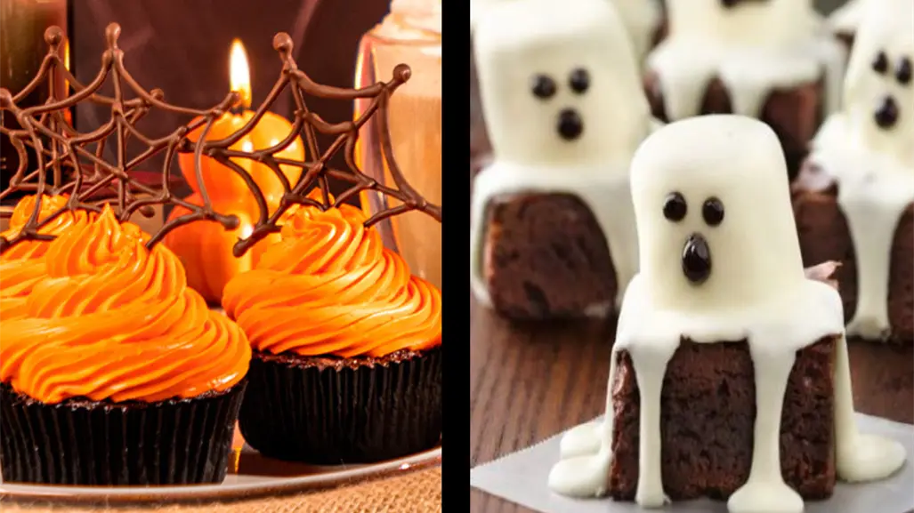 ¿Cómo preparar cupcakes y brownies con temática de Halloween?