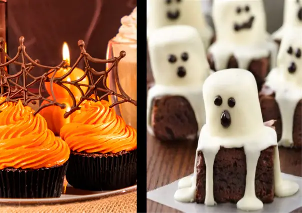 ¿Cómo preparar cupcakes y brownies con temática de Halloween?