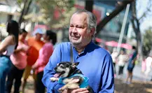 Mauricio Fernández y su perrito Pancho, la dupla entrañable en San Pedro de Pinta